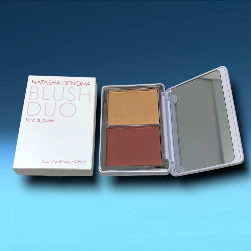 NEW Natasha Denona Powder Blush Highlight Duo Tou Tou Matte Nude Full Sz Boxed